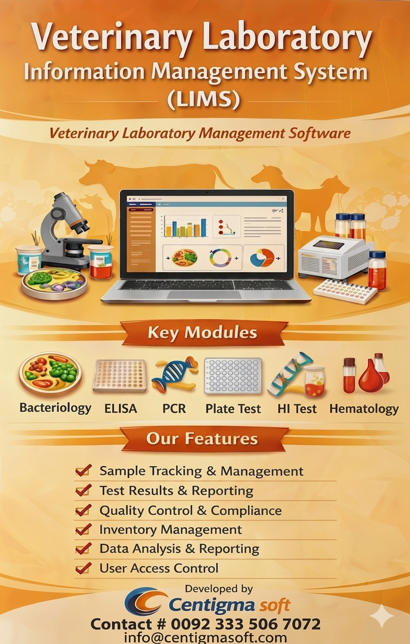 Smart Veterinary Laboratory Information Management System(LIMS)